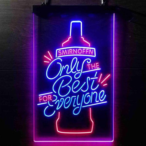 Smirnoff Only The Best Dual LED Neon Light Sign